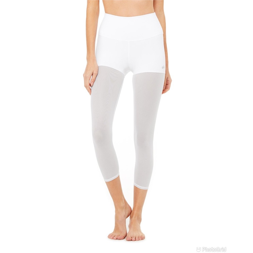 Alo Yoga High-Waist Sheer Capri Pants